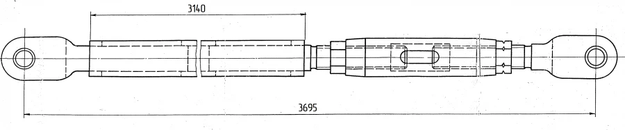 Connecting link of the transfer device of the project SP-132-07
