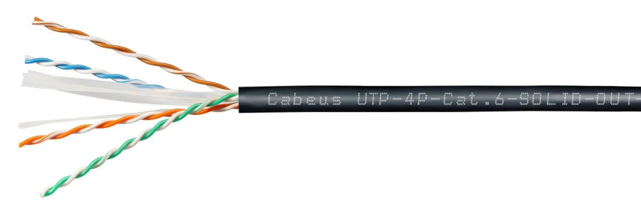 CABLE SIMMETRICH FOR DIGITAL TRANSMISSION SYSTEMS Cabeus U/UTP twisted pair cable, category 6, outdoor