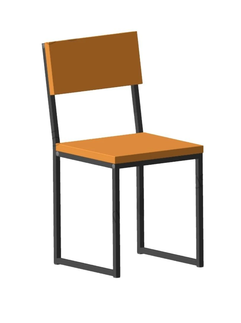 Worker's Chair RS 01.00.44 Quadrum with backrest collapsible