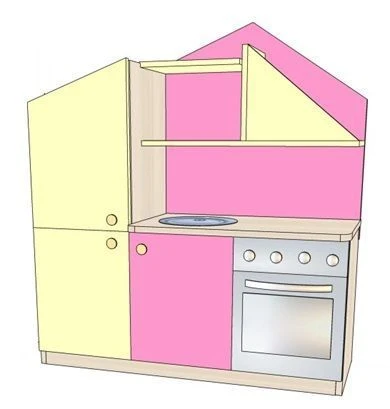 Set of play furniture "Kitchen". Model IGK