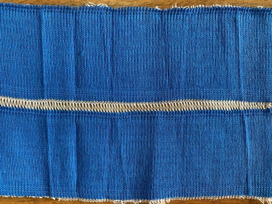 Stretch knitted fabric for cuffs 95% cotton, 5% lycra