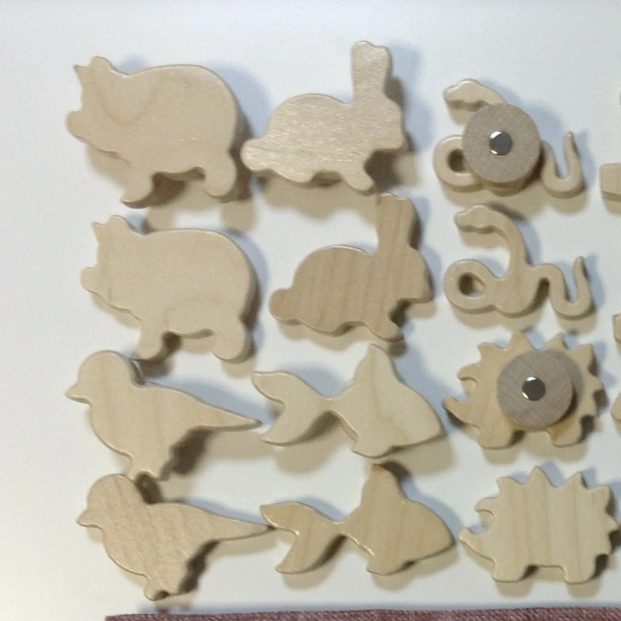 Set of chips for "Sensino": animal world