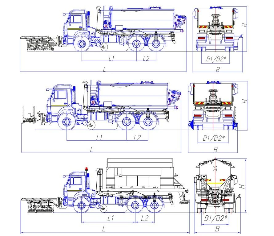 Self-loading multilift truck of model MK-4563-08