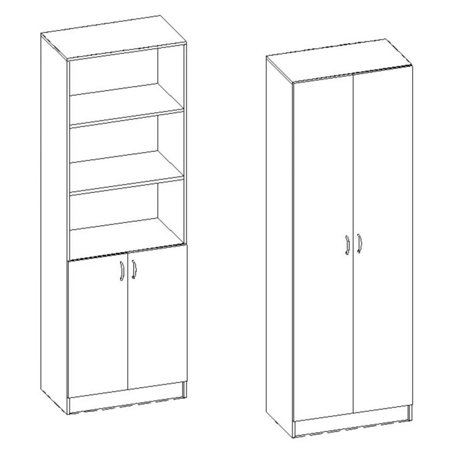 Wooden filing cabinet