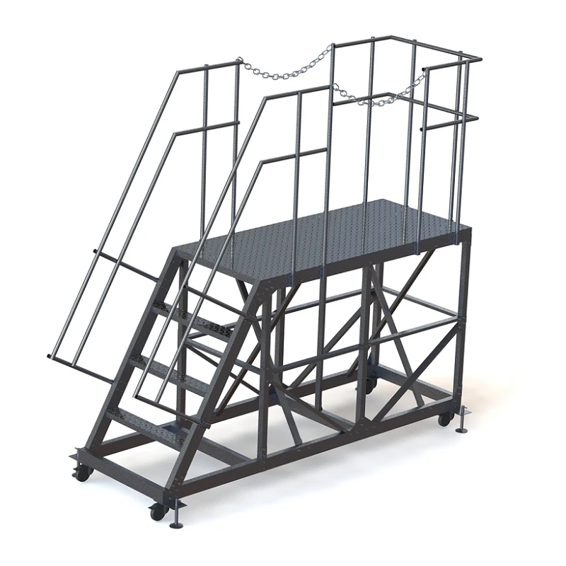 Ladder-platform two-seater under-running aluminium LPA-1340-500
