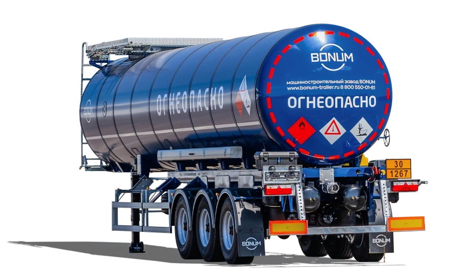 Semi-trailer tank truck BONUM 914210 (modification 914220-05) KpTrDsMAt