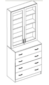 Multimedia cabinet for video cassettes