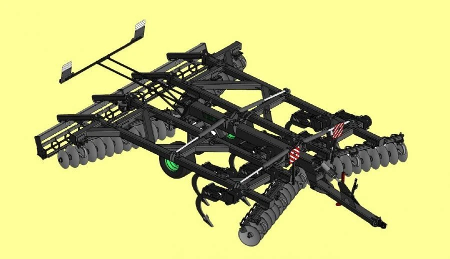 Semi-trailed deep loosener mulcher PPP-6