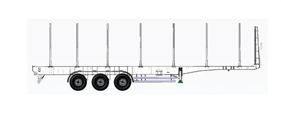 V-Trailer 310 3-axle air-suspended sorting trailer