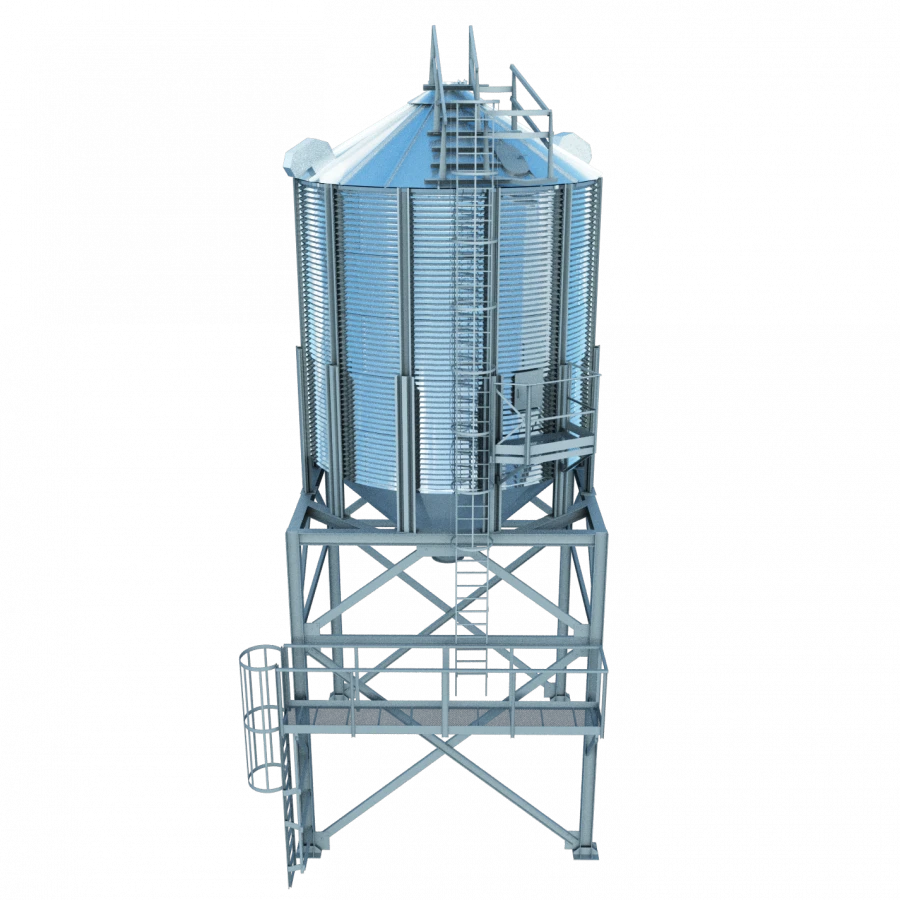 Metal silo with cone bottom (expeditionary) SKE37-2-3,9/2