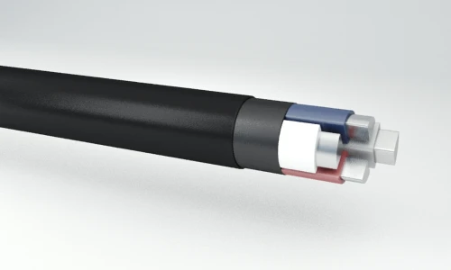 Low smoke and gas emission, flame retardant power cables with aluminium conductors with plastic insulation on the