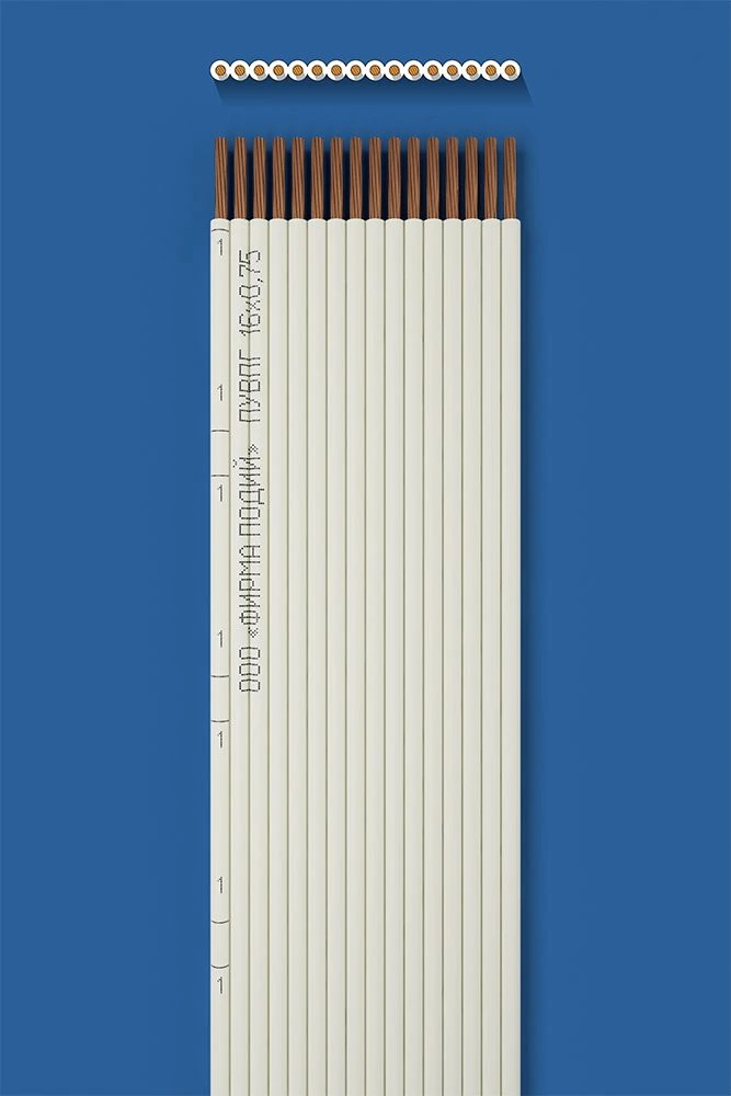 Installation flat wire PUVPG 16õ0,75