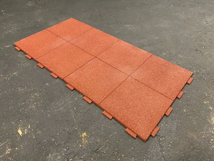 Sports ground artificial turf set consisting of rubber trauma-safe tiles "REGUMOND" Series P2.