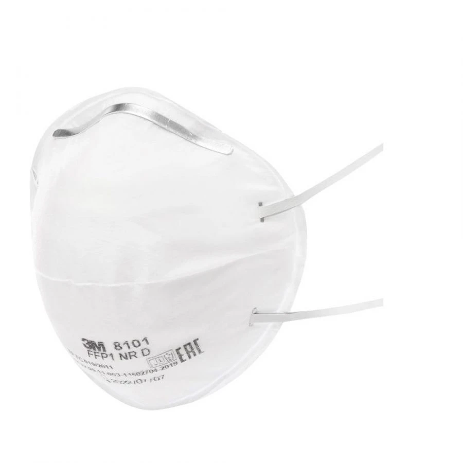 Filtering half-mask for protection against aerosols of "ZM" trade mark, 8100 series: model 8101 protection class FFP1 NR D