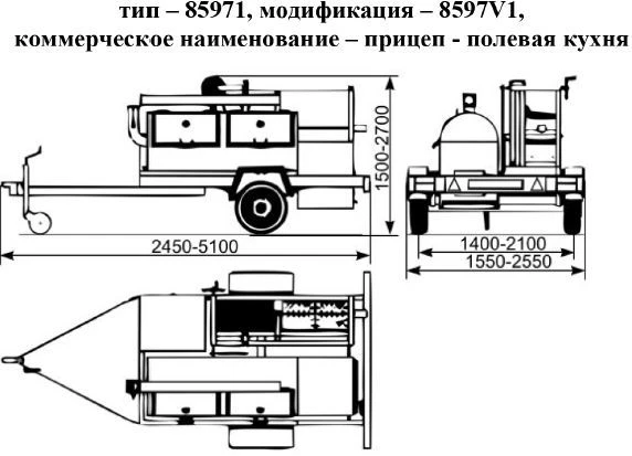Trailer - field kitchen 8597V1