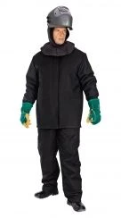 Men's low temperature suit "ZEVS-PLUS" for protection against elevated temperatures, sparks, molten metal splashes (2 k).