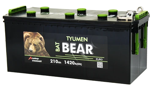 Lead accumulator for starting piston engines 6ST-210 LA "Tyumen BatBEAR"