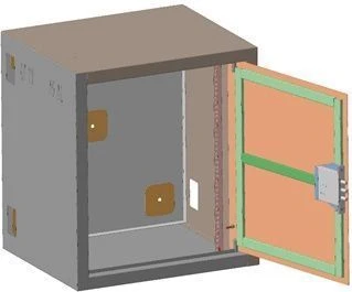 Reinforced wall-mounted distribution cabinet SHRNu-14U-530-E
