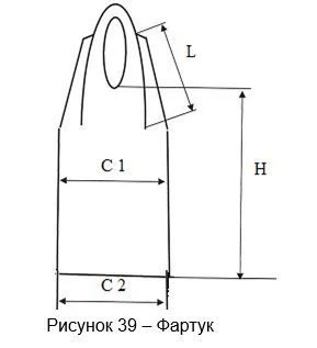 Apron included in the Set of sterile linen and clothing for operating theatres.
