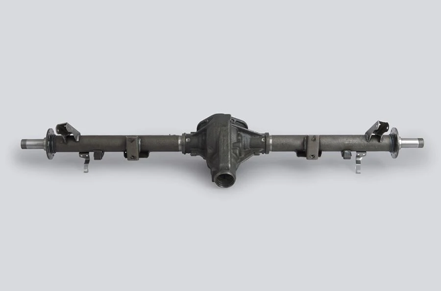 Rear axle crankcase with half axle housings (for Uaz Patriot, pickup, cargo 2017 m.y., with abs, rk dymos, track 1600 mm, c bloc
