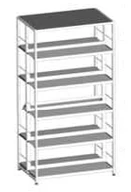 Double-sided shelving unit 900x570x1752 mm