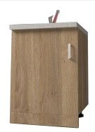 Floor standing kitchen cabinet with sink