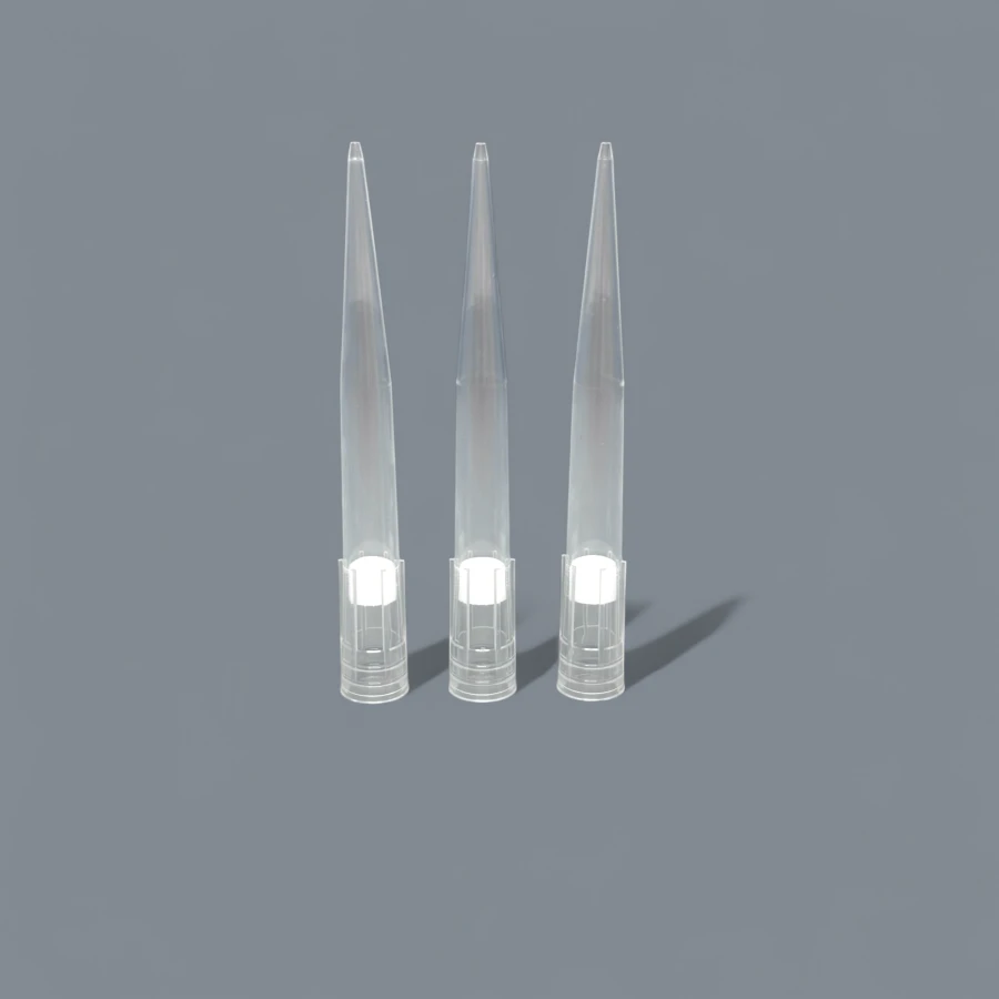 Polymer tip non-sterile disposable to pipette pipettes with filter 1000 µl. in a package of 1000 pcs.