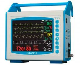 Anaesthesiological and resuscitation monitor for control of a number of physiological parameters "MAR-02-CARDEX" MT version
