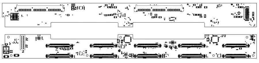 Front backplane for 10 SFF discs YADRV.469555.032