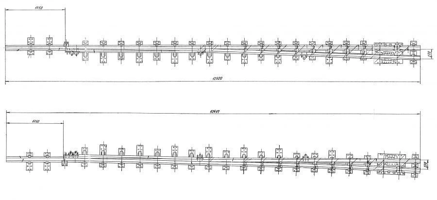 FRAMEWAY WITH STRING of type P65 of mark 1/9 (project 2771.01.000/01; 2771.02.000/01).
