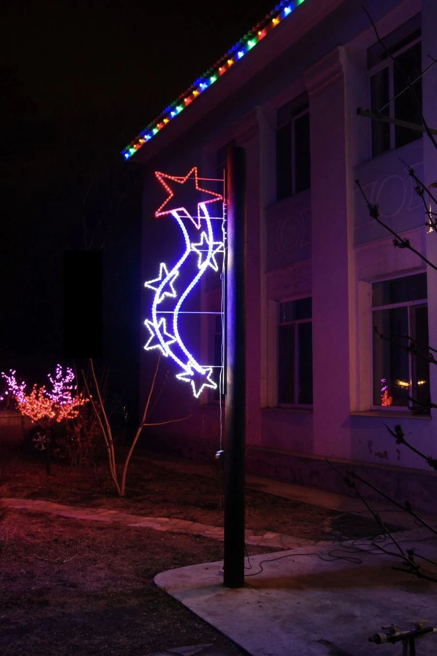 LED console (LED panel) "Starry blizzard" - decorative street lamp on brackets (modifications 220V, 2