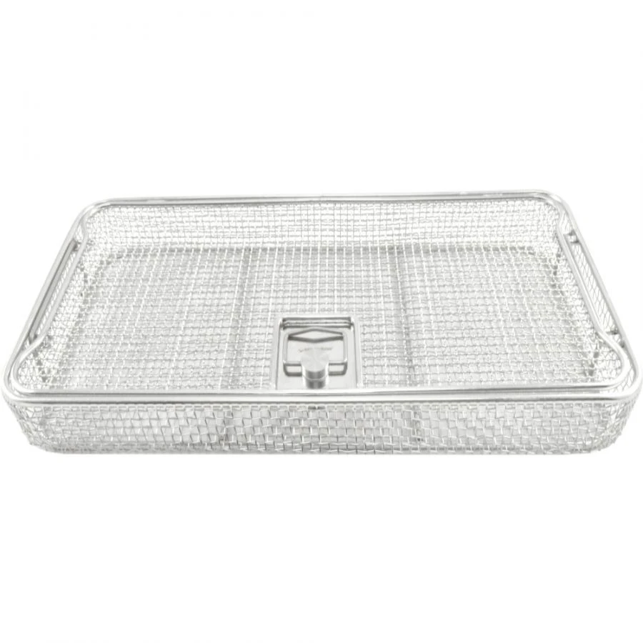 Mesh basket with handles and lid KCrK-"MEDICON".