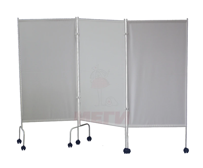 SHM-"MSC"(MSC-3302) Medical screen on wheels, three-sectional