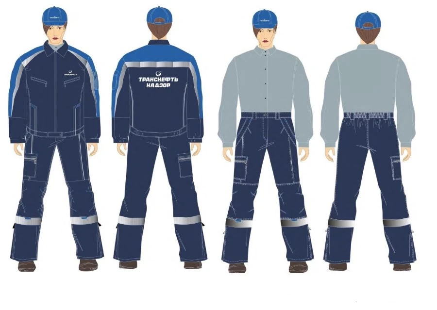 Women's suit (jacket, trousers) of employees of LLC Transneft Nadzor for protection against general industrial pollution and mec