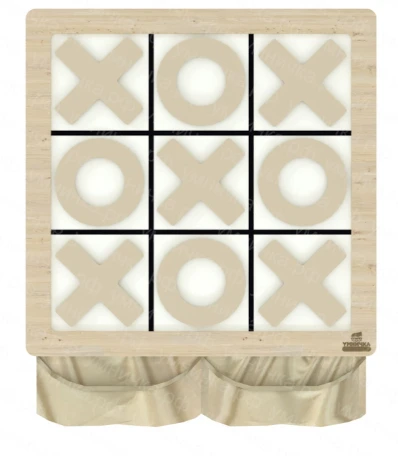 Magnetic crosses and tic-tac-toe" wall game NI-04