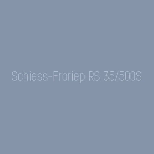Modernisation of Schiess-Froriep gear hobbing machine model RS 35/500S