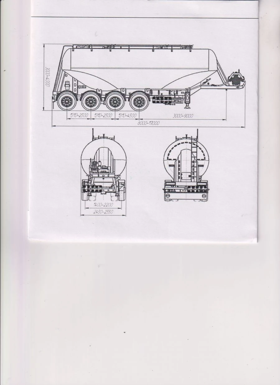 Tank semitrailer CM4, type PPCTT4, modification 99991-0000010, axle unit AGOS-4-GT7-00.00.000 or axle unit BPW HSFALO