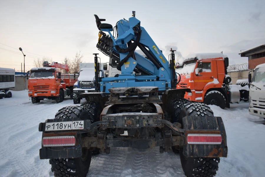 Special tractor-tractor truck with CMU produced by INMAN JSC on KAMAZ 53504-A5 truck tractor. Mark GIRD. Type 5849KF. Modifi