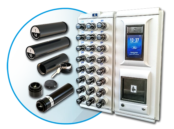Electronic device for storage and accounting of keys to premises SK-24