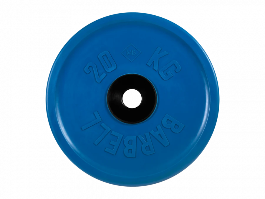 MB-PltCE-20 Rubber disc "Euro-Classic", blue, 51 mm, 20 kg