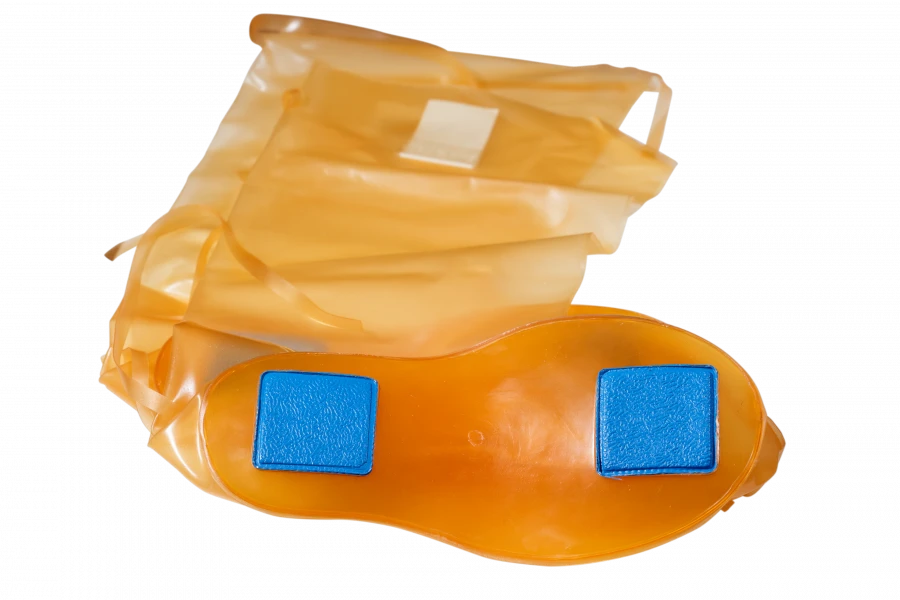 Footwear for protection against radioactive contamination: Shoe covers-N with anti-slip inserts.