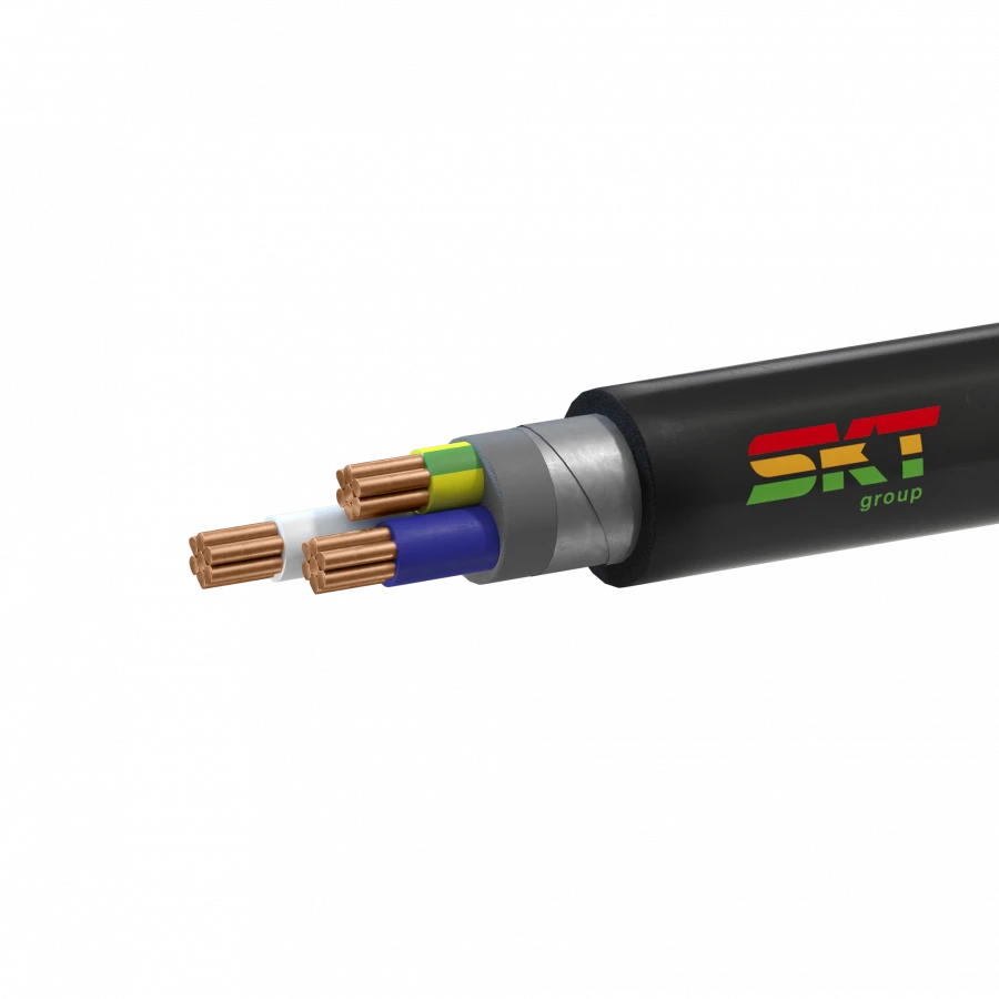 Power cable, not spreading combustion, with reduced smoke and gas emission, grade VBShvng(A)-LS, for nominal alternating voltage