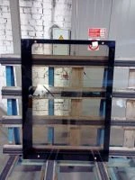 Glass Tram car 71-411 side window brown. 1174*1092 DAG 1016.8