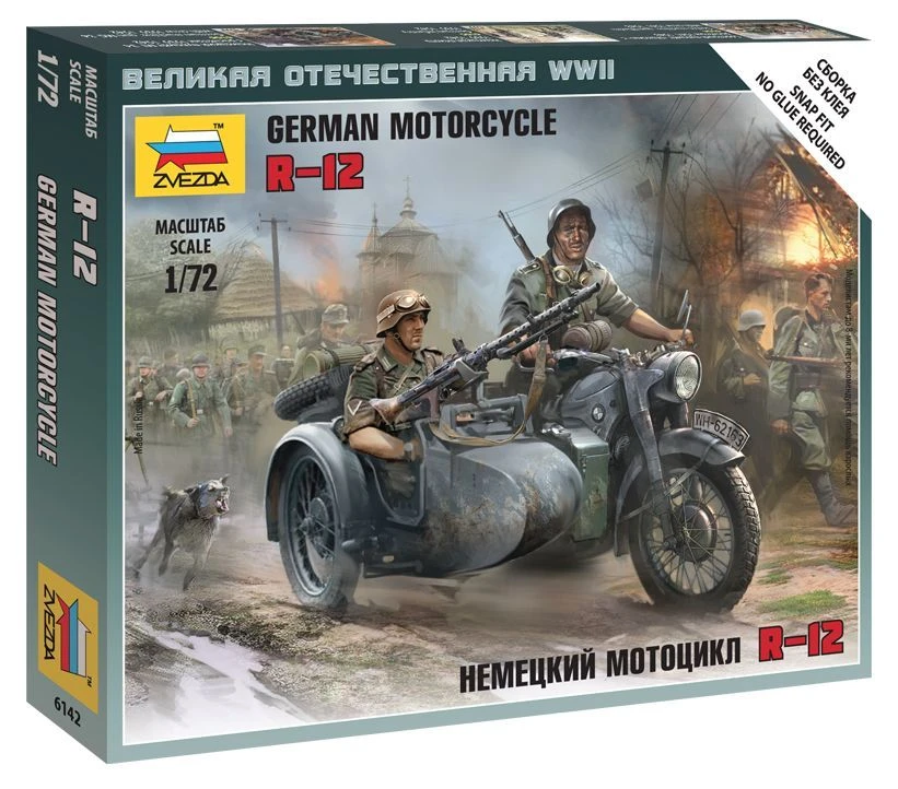 Assemblage model "German motorbike R-12"