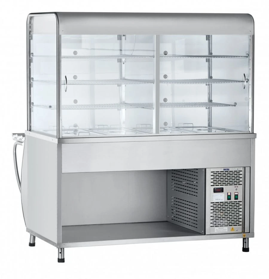 Refrigerated high-temperature display counter with neutral cabinet ???(?)-70?-?-?? (Kashir.)
