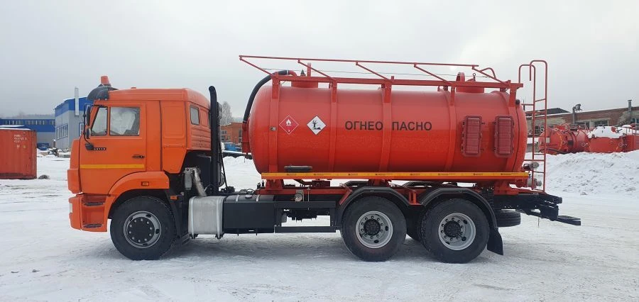 Tank truck for oil and gas condensate collection AKN/AKN-OD/AKNS 4671M3-30 on chassis Kamaz-65115-50