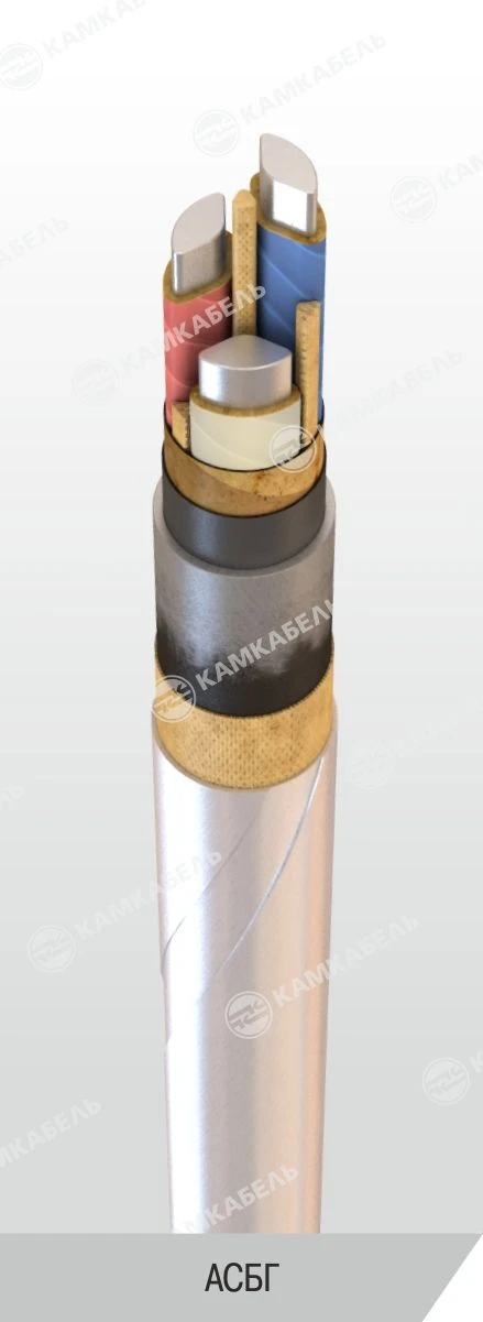 Power cable with aluminium conductors with paper insulation impregnated with viscous or non-flowing composition for voltage 6, 1