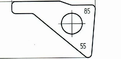 Template angle gauge, article no. 322.036