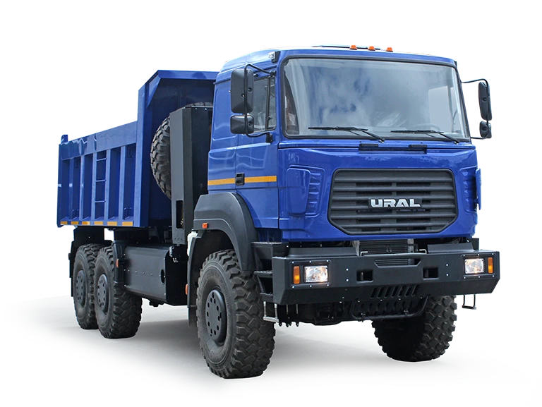 Dump truck Ural 63701-5921 (Equipment variants: FMZ 239; clutch: Hammer; neutraliser: Ecoalliance)