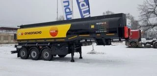 Semi-trailer tank trailer for transport of oil products model 96391 on BPW axle units